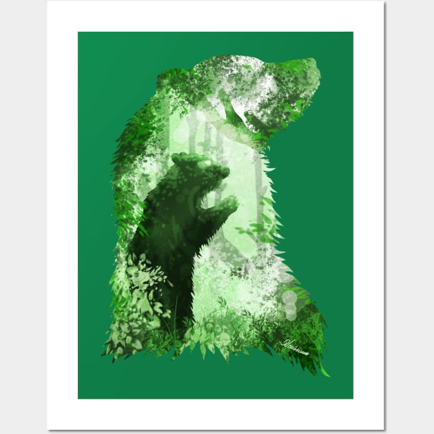 Evergreen Bear Wall Art by DVerissimo